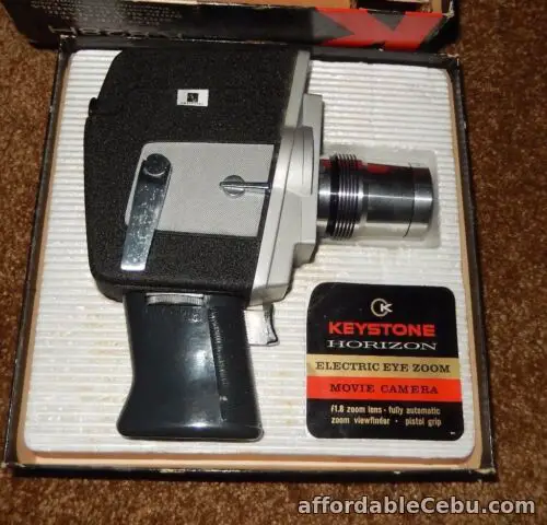 1st picture of VINTAGE KEYSTONE HORIZON ELECTRIC ZOOM 8 MM MOVIE CAMERA For Sale in Cebu, Philippines