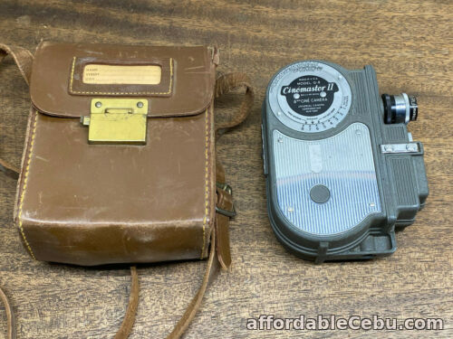 1st picture of VINTAGE CINEMASTER II MOVIE CAMERA 8MM CINE MODEL G-8 WITH LEATHER CASE & STRAP For Sale in Cebu, Philippines