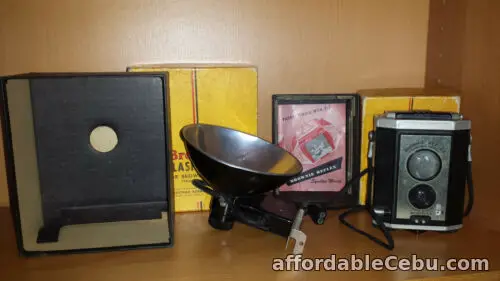 1st picture of Rare Kodak Brownie Reflex Synchro Model Camera + Flashholder - boxes, manual For Sale in Cebu, Philippines