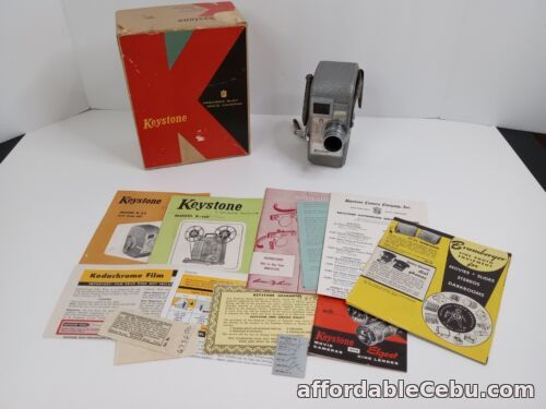 1st picture of Vintage Kodak Keystone 8MM Movie Film Camera Capri K 25 w Box and Booklets For Sale in Cebu, Philippines