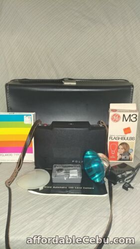 1st picture of Vintage Polaroid Automatic 100 Land Camera With Flash - Timer - Extras For Sale in Cebu, Philippines
