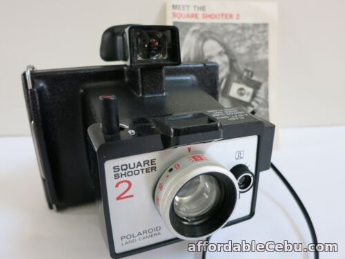 1st picture of Vintage Polaroid Square Shooter 2 Instant Land Camera, w/ Original Manual For Sale in Cebu, Philippines