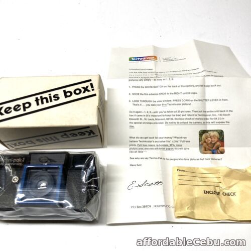 1st picture of Vintage Techni-Pak 1 Camera By Technicolor In Box Sealed Point & Shoot w/ Film For Sale in Cebu, Philippines