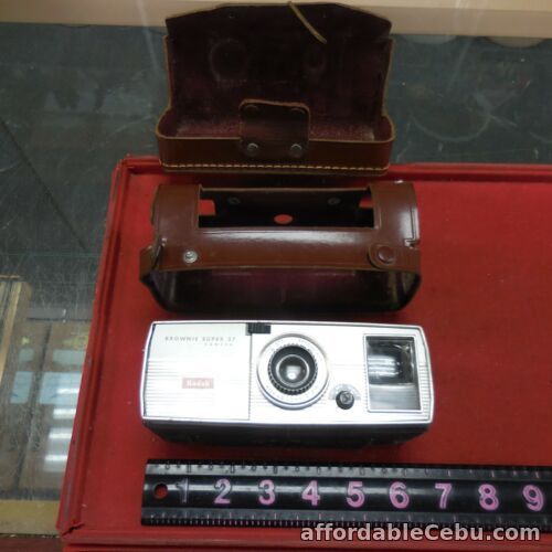 1st picture of Vintage Kodak Brownie Super 27 Camera with leather case For Sale in Cebu, Philippines