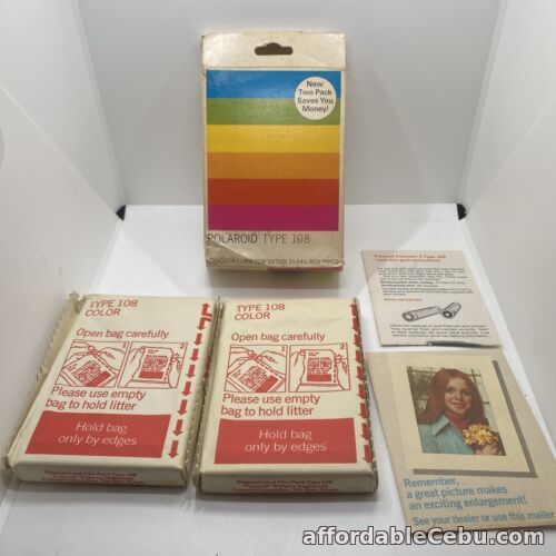 1st picture of POLAROID Two Pack Type 108 Polacolor 2 Land Film Double Pack Exp Dec 1976 For Sale in Cebu, Philippines