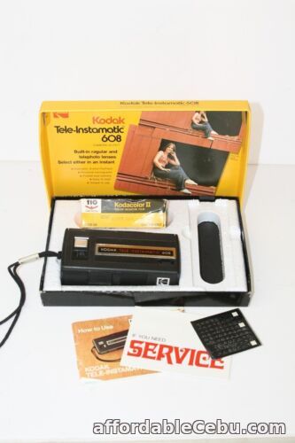 1st picture of VINTAGE~ KODAK No A608R TELE-INSTAMATIC 608 CAMERA OUTFIT 148 0441 IN BOX For Sale in Cebu, Philippines