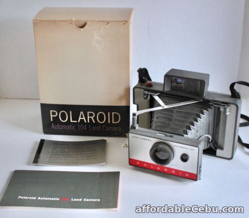 1st picture of Vintage 1960's Polaroid Automatic 104 Land Camera With Original Box For Sale in Cebu, Philippines