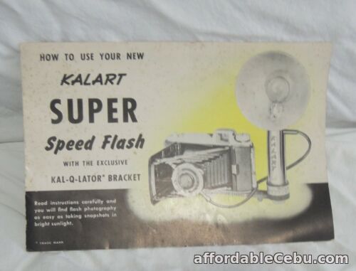 1st picture of How To Use Your New Kalart Super Speed Flash instruction booklet For Sale in Cebu, Philippines