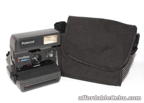 1st picture of Vintage Polaroid OneStep Closeup 600 Black Instant Film Camera w/ Strap & Case! For Sale in Cebu, Philippines