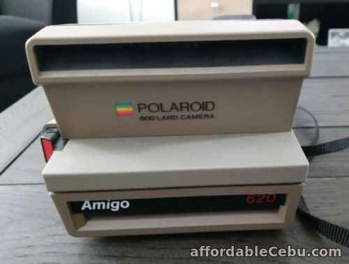 1st picture of Vintage Used Polaroid 600 Land Film Camera AMIGO Untested Beige Strap For Sale in Cebu, Philippines
