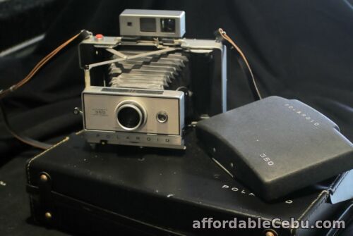1st picture of VINTAGE POLAROID LAND CAMERA Model #350 w/Flash Unit  Carry Case COMPLETE EXCEL For Sale in Cebu, Philippines