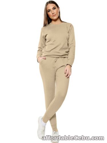 1st picture of Women Ladies Tracksuits Plain Long Sleeves 2 Piece Lounge Wear Sets Casual Comfy For Sale in Cebu, Philippines