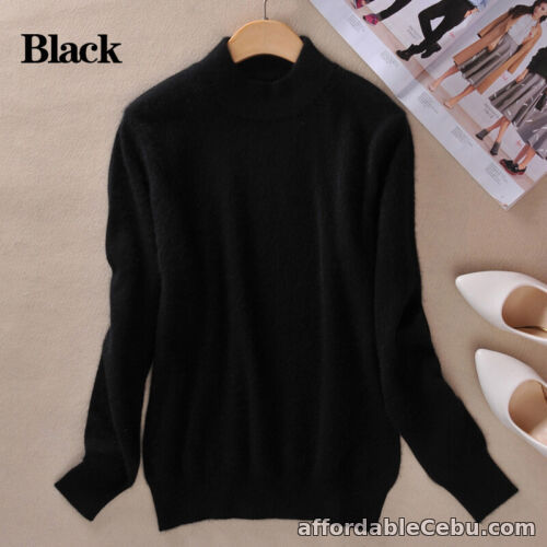 1st picture of Women Slim Knitted Half-Turtleneck Cashmere 100% Wool Jumper Pullover Sweaters For Sale in Cebu, Philippines