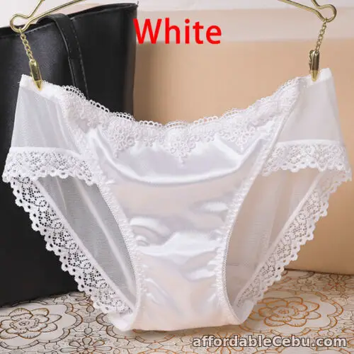 1st picture of Womens Satin Silky Knickers Ladies Sexy Seamless Lace Panties Briefs Underwear For Sale in Cebu, Philippines