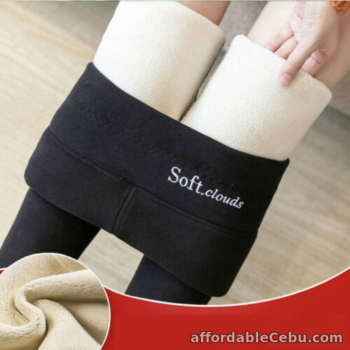 1st picture of Women Winter Warm Sherpa Fleece Lined Leggings Thermal Warm Pants Stretchy Thick For Sale in Cebu, Philippines