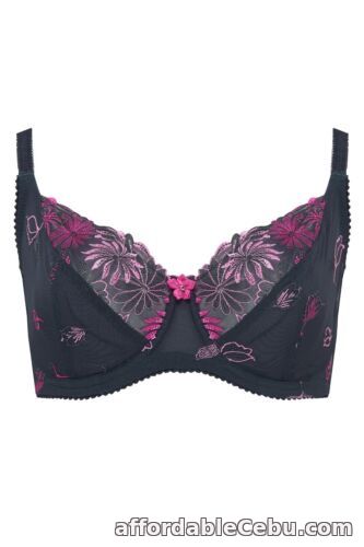 1st picture of Pour Moi St Tropez Underwired Full Cup Bra or Deep Brief or Shorty Slate/Pink For Sale in Cebu, Philippines