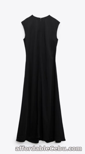 1st picture of zara black flowing midi maxi dress BNWT medium For Sale in Cebu, Philippines