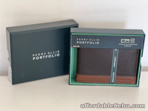 1st picture of PERRY ELLIS PORTFOLIO COLORBLOCKED PASSCASE BILLFOLD W/ REMOVABLE ID WALLET $43 For Sale in Cebu, Philippines