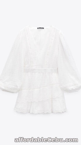 1st picture of zara white short embroidered dress small BNWT For Sale in Cebu, Philippines