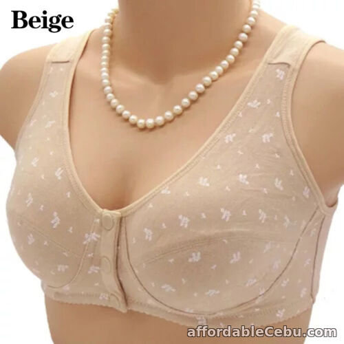 1st picture of Front Button Closure Underwear Women Cotton Vest Type Middle-age and Elderly Bra For Sale in Cebu, Philippines
