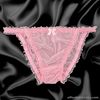 Baby Pink Sissy Sheer Soft Nylon Frilly Tanga Bikini Panties Knickers Size 10-20