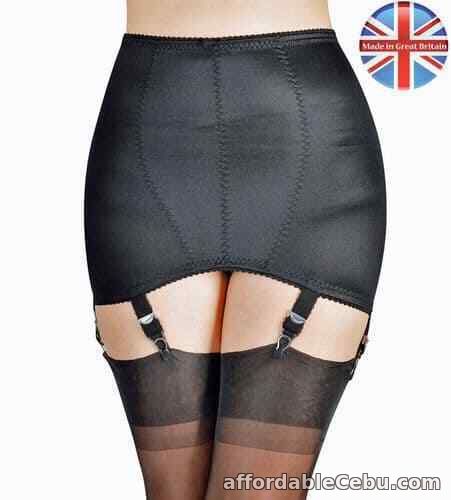 1st picture of NYLONZ UK Vintage Style Classic OB 6 Strap Girdle Black 6 Suspenders  For Sale in Cebu, Philippines