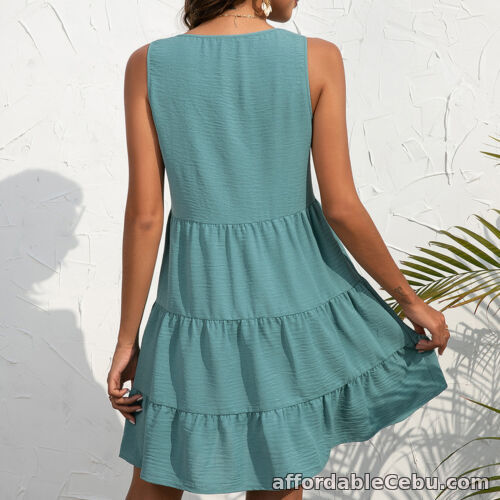 1st picture of Sleeveless Casual Dress With Ruffles Comfortable Fabric For Women On A For Sale in Cebu, Philippines