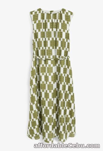 1st picture of NEXT Green Geo Print Sleeveless Column Midi Dress Size 14 BNWT RRP £38 Party # For Sale in Cebu, Philippines