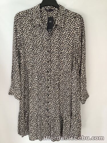 1st picture of Marks & Spencers animal print brown tunic smock dress ladies size 14 BNWT For Sale in Cebu, Philippines