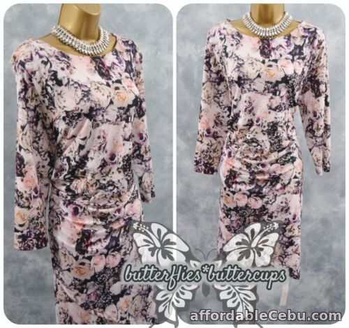 1st picture of ~ TOGETHER ~ Size 18 - 20 BNWT Ruched Floral Stretchy Dress Party Cruise Wedding For Sale in Cebu, Philippines