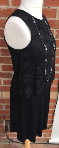 1st picture of BNWT Ladies TU Size 12 Black Lace Dress Layered holidays Stretchy L2* For Sale in Cebu, Philippines