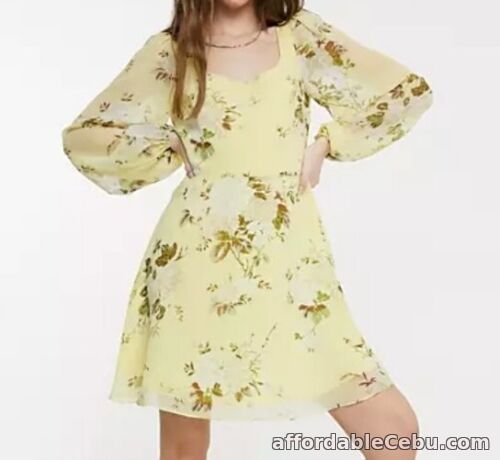 1st picture of Warehouse BNWT Size 14 Yellow Bonnie Rose Mini Dress RRP £52 New For Sale in Cebu, Philippines
