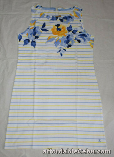 1st picture of Joules Dress UK8 EU36 US4 Sleeveless White Rose Stripe 100% Cotton For Sale in Cebu, Philippines