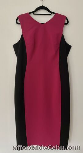 1st picture of NWT Marks & Spencer Black & Pink Colour Block Shift Dress UK 18 NEW For Sale in Cebu, Philippines