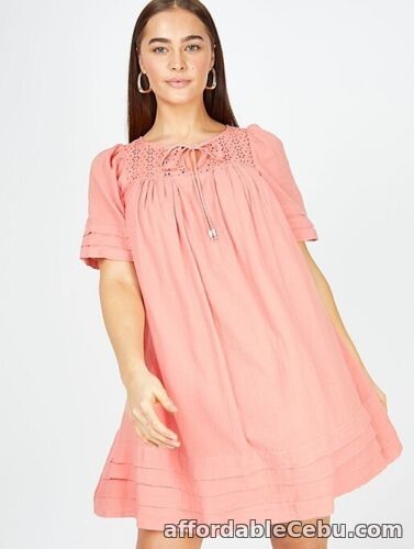 1st picture of Brand new tags-Size 24-£20-Dusky Pink Short Sleeve Cotton A-Line Tunic Dress For Sale in Cebu, Philippines