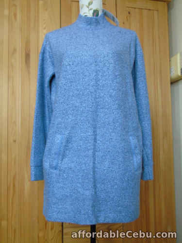 1st picture of Blue Lilac Soft Jumper Dress ~ Next ~ BNWT ~ UK10 ~ Mock Neck ~ Boucle Fleece For Sale in Cebu, Philippines