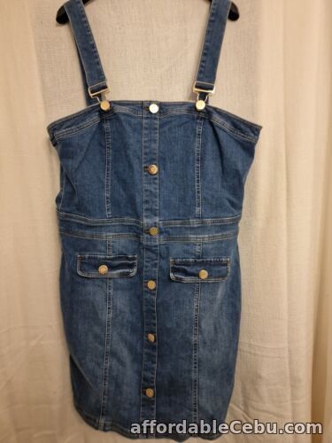 1st picture of Ladies Size 18 RIVER ISLAND Denim Luxe Collection Dress Bnwt For Sale in Cebu, Philippines