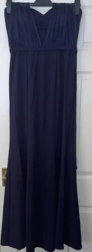 1st picture of Quiz Navy Mesh Halterneck Maxi Dress Size 12 New For Sale in Cebu, Philippines