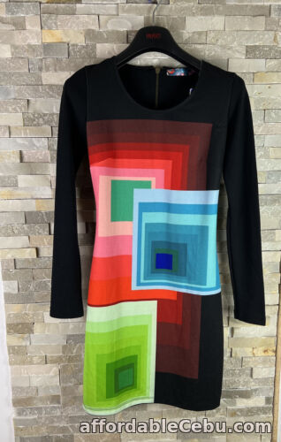 1st picture of New Desigual ladies size XS patterned black bodycon dress For Sale in Cebu, Philippines