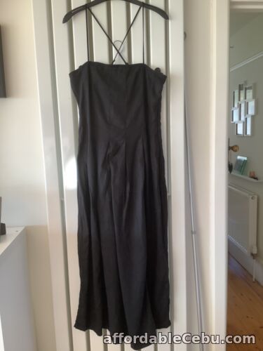 1st picture of Emma Willis @ Next black linen blend midi dress sz 16 bnwt For Sale in Cebu, Philippines