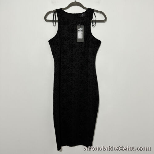 1st picture of AX Paris Ladies Bodycon Midi Dress Polyester Black Size 12 For Sale in Cebu, Philippines
