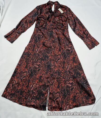 1st picture of RIVER ISLAND DRESS WITH NECK TIE AND SLIT - Size 14 RRP £55 For Sale in Cebu, Philippines