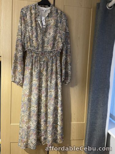 1st picture of NEXT Paisley Print Tie Neck Midi Dress Size 14 BNWT RRP £42 Party 1 For Sale in Cebu, Philippines