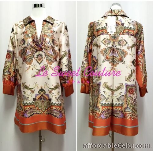 1st picture of ZARA WOMENS MULTICOLORED PRINTED DRESS TUNIC LARGR BNWT For Sale in Cebu, Philippines