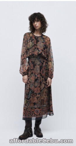 1st picture of SIZE MEDIUM ZARA NEW COLLECTION PRINTED MIDI DRESS 8871/831 For Sale in Cebu, Philippines