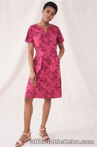 1st picture of QVC Whitestuff Ruby Short Sleeve Dress 100% Cotton Size 10 Colour Red NEW For Sale in Cebu, Philippines