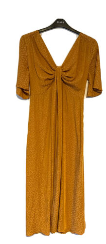 1st picture of Next Women’s Ladies gold/ MUSTARD V Neck Dress Size 12 For Sale in Cebu, Philippines