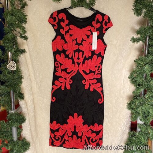1st picture of New, Roman Size 10, Black and Red Lace Contrast, Party Dress For Sale in Cebu, Philippines
