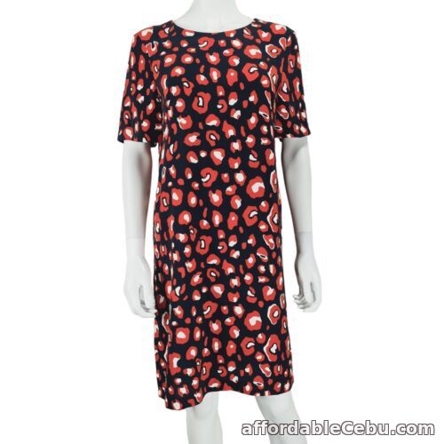 1st picture of NEW M&S Navy Red Pattern Short Sleeve Dress UK 10 For Sale in Cebu, Philippines
