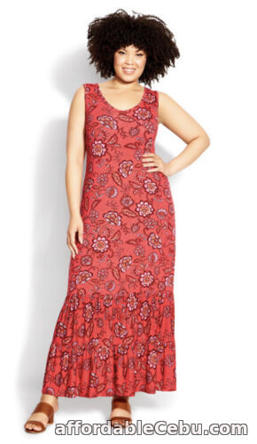 1st picture of EVANS Floral Print Frill Hem Maxi Dress BNWT Plus Size 20 Holiday Cruise For Sale in Cebu, Philippines